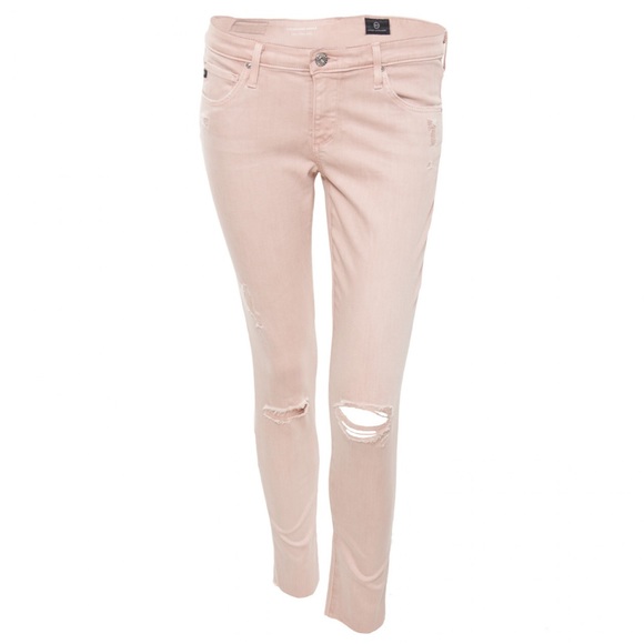 Adriano Goldschmied AG The Legging Ankle pink jean size 31 - Picture 1 of 5